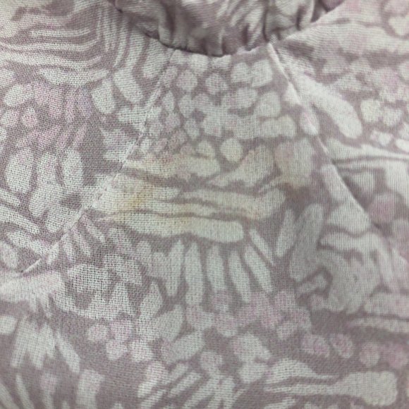 Wilfred Aritzia Broadway Lilac / White Birch printed bustier tiered maxi dress - Picture 14 of 16